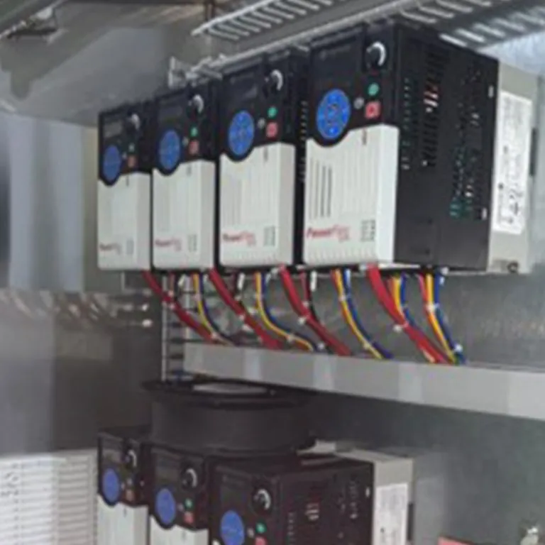 Variable frequency drives mounted in a control panel