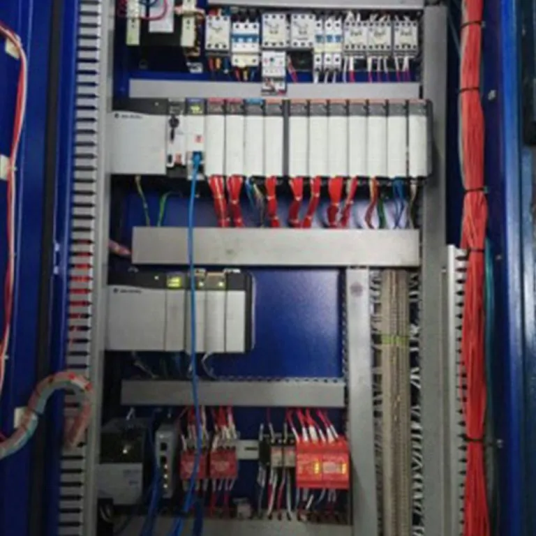 Panel system design, PLC programming and HMI